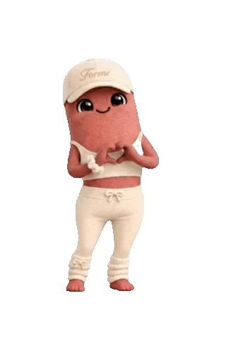 Forme mascot with a heart